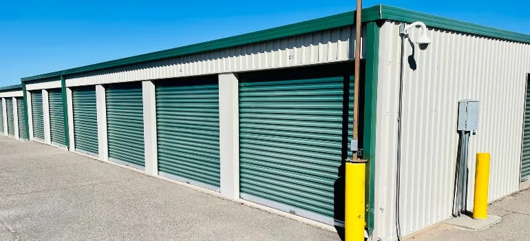 Row of the storage units.